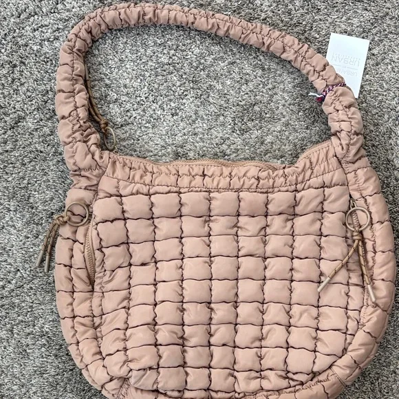 Urban Expressions Quilted Tan Women's Urban Fit Bag - Picture 4 of 11